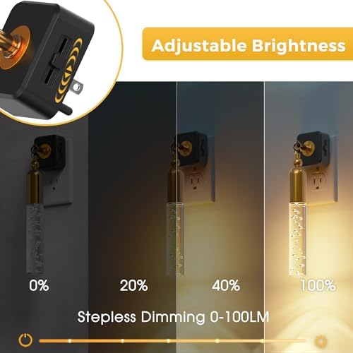 L LOHAS LED Night Lights Plug into Wall 2 Pack 0-100LM Dimmable Night Light - Image 3