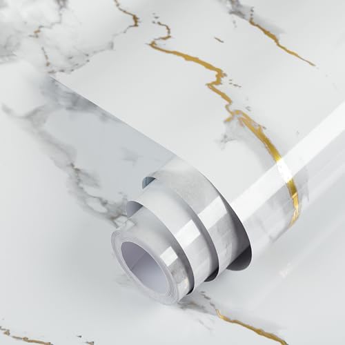 Marble Contact Paper Gold Extra Wide Peel and Stick by practicalWs