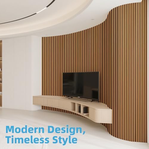 Art3d Roll-Flat Acoustic Wood Slat Wall Panel, 95.3 x 23.8 in - Image 2