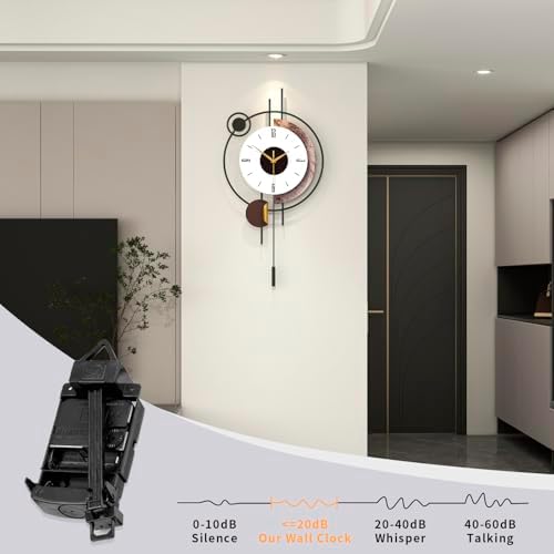 Modern Wall Clock for Living Room Decor Large Decorative Metal Silent Wall Clock - Image 6