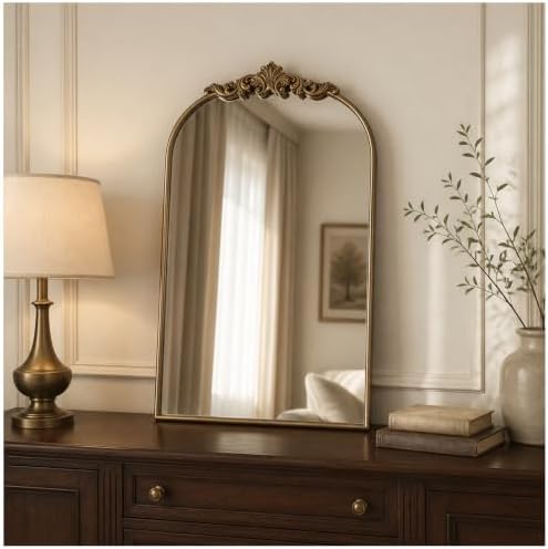 Ornate Baroque Vintage Gold Mirror by Wemily