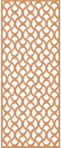 Resort Decorative Pierced Fretwork Wood Wall Panels, 21 3/8"W x 54 3/8"H x 1/4"T - Image 2