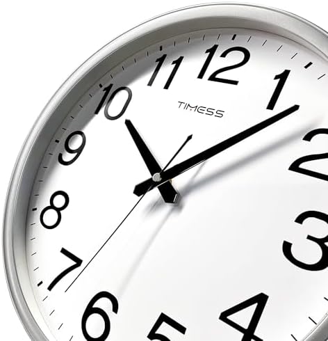 TIMESS 18-Inch Silent Non-Ticking Analog Wall Clock - Image 2