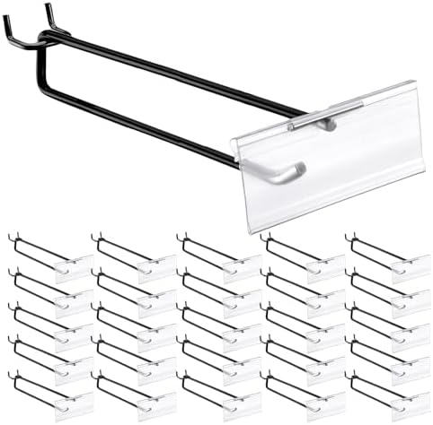 Tandefio 50 Pack Black Metal Peg Board Hooks by Tandefio