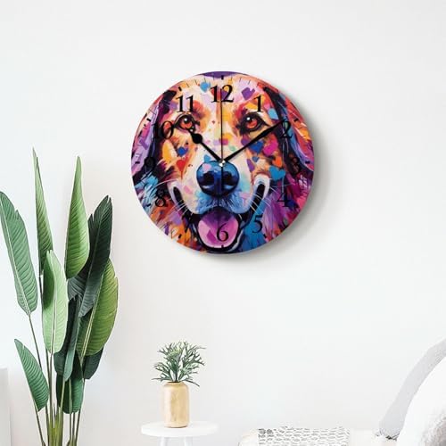 Round Analog Wall Clocks Non-Ticking Silent Clock Battery Operated Clcoks - Image 7