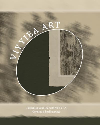 VIYYIEA Vintage Gold Framed Wall Art, Oak Tree Forest Landscape Painting Canvas - Image 4