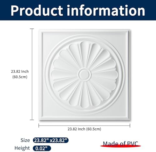 Art3dwallpanels Ceiling Tiles 12 Pack, 24 x 24 Inch - Image 2