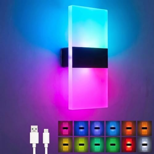 Rechargeable Wall Sconce, LED Wall Lights by SURPALIG