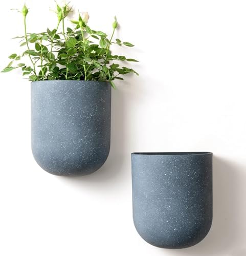 LA JOLIE MUSE Wall Planters for Indoor Plants, Hanging Flower Pots, 2 Pack by LaJol%C3%ADeMuse