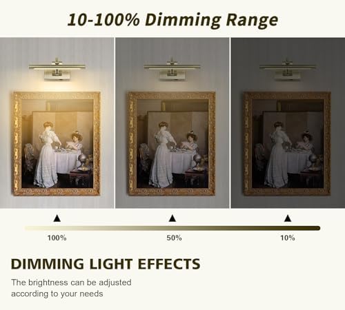 DESOOP Wireless Picture Lights Rechargeable Gallery Lighting Battery Picture - Image 3