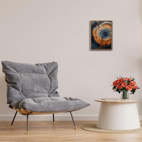 Tree Ring Wall Art Framed, Modern Nature Decor - Image 6