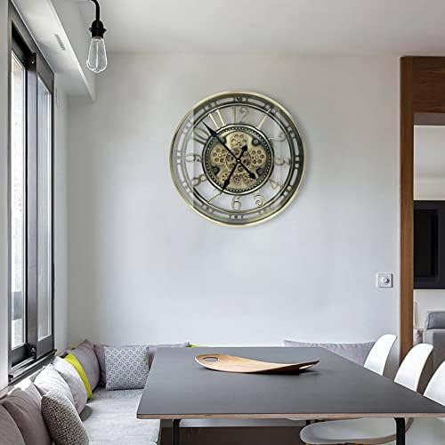 Real Moving Gears Wall Clock Large Modern Metal Clocks - Image 5