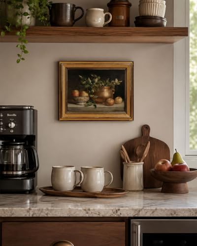 Gold Framed Wall Art, Vintage Apple Still Life Canvas Prints, Classical - Image 4