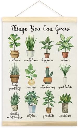TLESKE Mental Health Wall Art Poster, Things You Can Grow Motivational Wall by Unknown