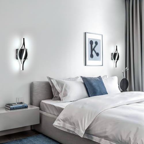 DELIPOP Modern Wall Sconces, Spiral LED Wall Sconce Lighting, 6500K Cool White - Image 5