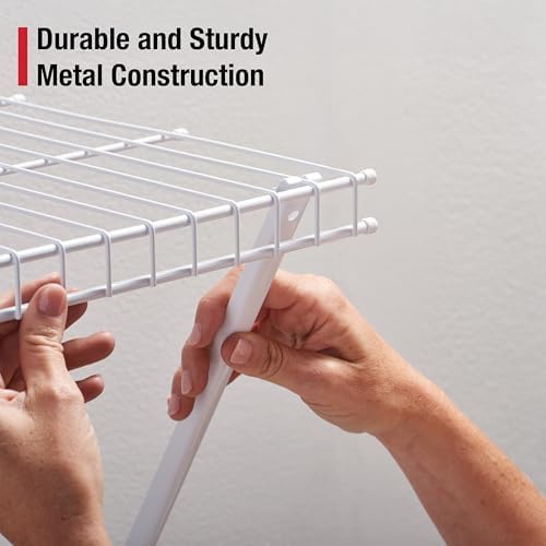 Rubbermaid 36" Pantry Organization Shelf System Direct Wall Mount 4 Shelves and - Image 6