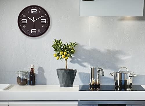 45MinST 10 Inch 3D Number Dial Face Modern Wall Clock, Silent Non-Ticking Round - Image 5