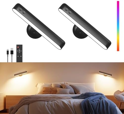 Rechargeable Battery Operated Wall Sconces 7500mAh, Wall Lights by WelcometoPopoIron