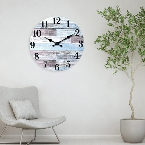 XNM Wood Extra Large Clocks Battery Operated Decorative 24 Inch - Image 4