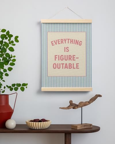 FGFK Everything Is Figureoutable Positive Affirmations Wall Art Poster Hanger - Image 3
