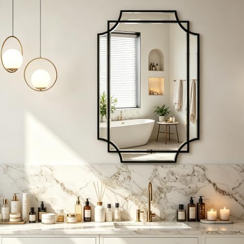 30" x 20" Rectangle Decorative Beveled Mirror by ReflectPerfectionEveryDay