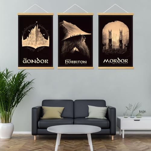 Middle Earth Landscape Wall Art Prints Canvas PaintingFantasy Posters, Wall - Image 2