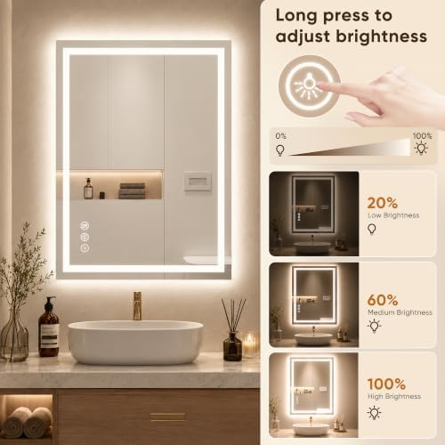 Antok 60x36 LED Bathroom Mirror - Image 5