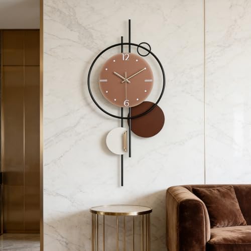 FILLOVE Large Wall Clocks for Living Room, Silent Non-Ticking Quartz Battery by Fillovewallclock
