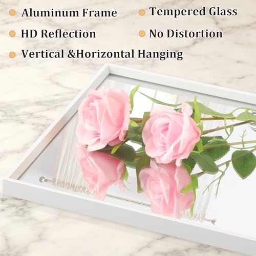 AAZZKANG Mirrors for Wall Rectangular Metal Frame Mirror for Farmhouse Bathroom - Image 3
