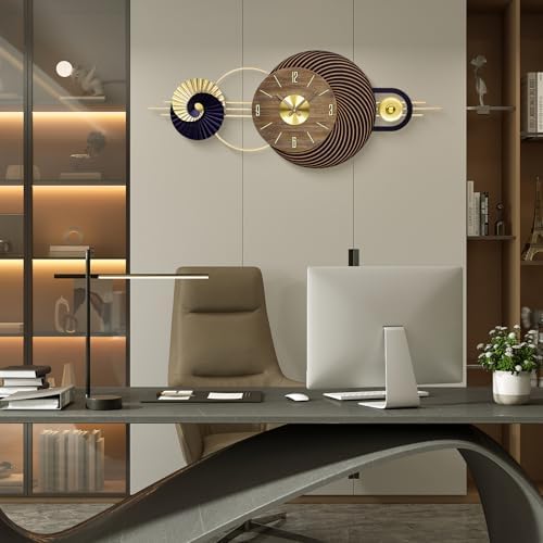 39x16 Inch Oversized Wall Clock Battery Operated, Modern Statement Decor - Image 4
