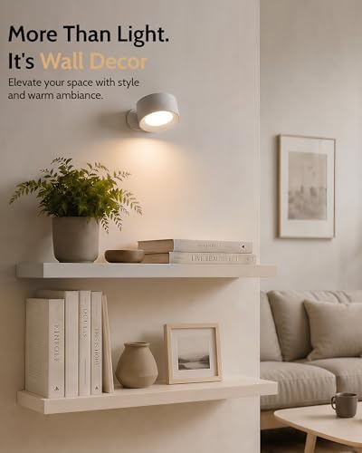 Rechargeable Wall Sconces with Remote, Magnetic Wall Lights - Image 2