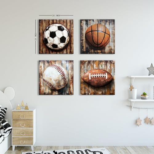 Large Sports Wall Art Sports Room Decor - Image 3