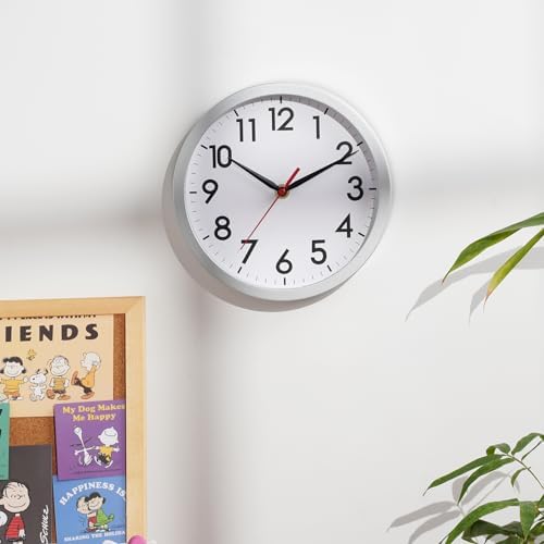 AKCISOT 8 Inch Wall Clock, Silent Battery Operated Analog Clock - Image 4