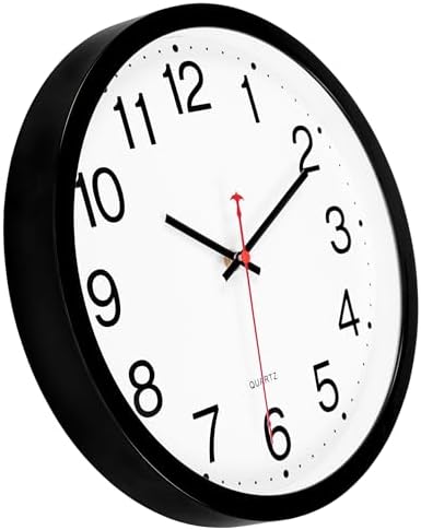 Foxtop 14 Inch Wall Clock Silent Battery Operated Analog Clock - Image 4