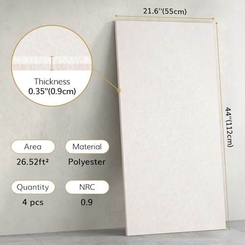 TONOR Large Acoustic Panels Self-Adhesive, Acoustic Wall Panels - Image 4