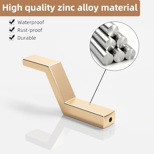 Heavy Duty Wall Hooks for Hanging, 40 lbs Single Coat Hooks & Towel Hooks Wall - Image 4