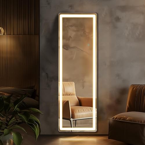 64x21 Lighted Full Body Mirror, Wall Mounted Mirror - Image 7