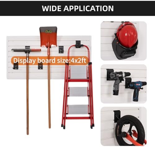 Slatwall Accessories Heavy Duty Garage Hooks Slatwall Panel Hooks Slat Wall - Image 3