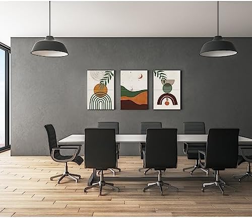 JBER Art Acoustic Panels 47.2" x 23", Modern Abstract Leaf - Image 4