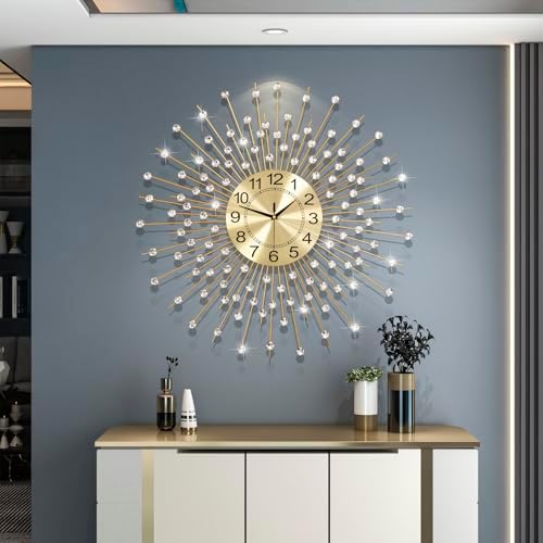 Extra Large Wall Clocks for Living Room Big Modern Clock Silent by CreativeWallClock