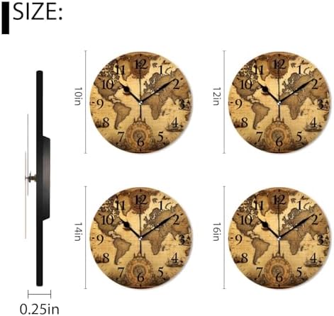 Non-Ticking Silent Wall Clocks Battery Operated Personalized Decor Clock - Image 2