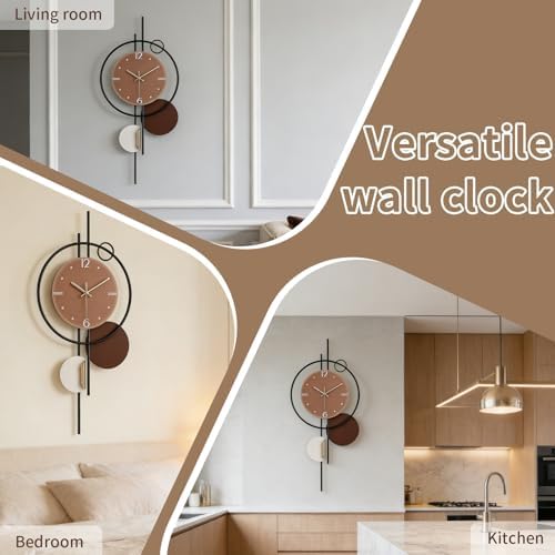 FILLOVE Large Wall Clocks for Living Room, Silent Non-Ticking Quartz Battery - Image 6