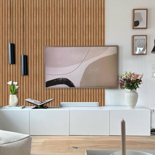 Arthome 17''x120'' Wood Slat Wallpaper, Peel and Stick Self Adhesive Wood - Image 3
