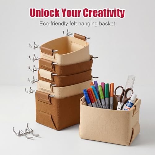 Spampur 4 Pack Peg Board Organizer, Includes Metal PegBoard and Accessories - Image 5