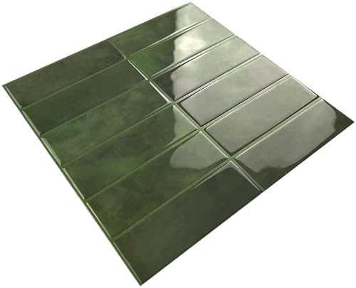 Select 5 Pack Peel and Stick Backsplash Square Tiles, 12x12 in - Image 4