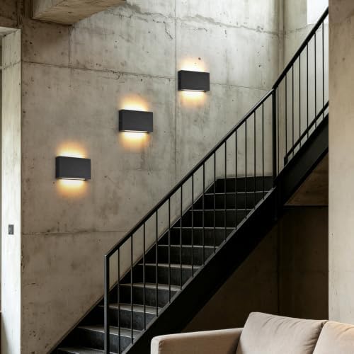 Modern Wood LED Linear Wall Sconce, Mini Up Down Wall Mount Light, UL Listed - Image 4
