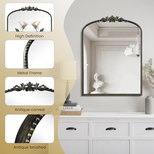 WallBeyond Black Vintage Mirror - Image 6