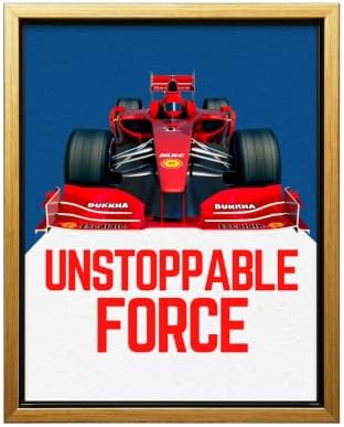 InkFlow Posters Racing Car Canvas Poster by InkFlowPosters