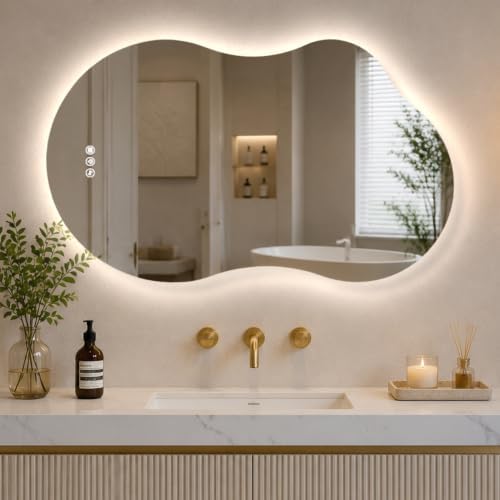 Saliwa Cloud LED Mirror for Bathroom by Unknown