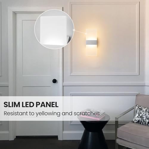 12 Inch Modern LED Wall Sconce, 5CCT Dimmable Indoor Wall Lights, 2700K-5000K - Image 6